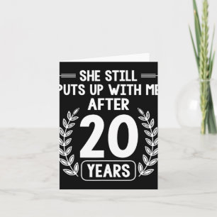 Carte 20 Ans De Mariage Mari Funny 20e Anniversaire