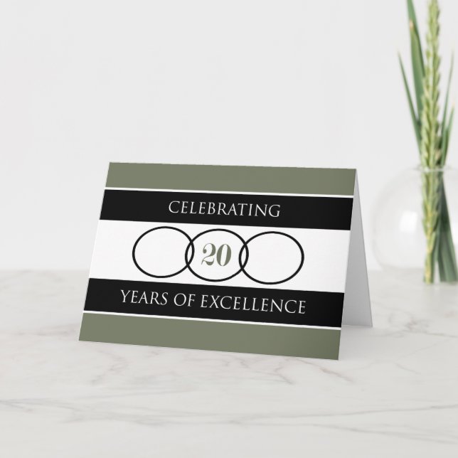 Carte 20e anniversaire (Devant)