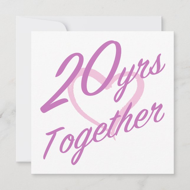 Carte 20e anniversaire (Devant)