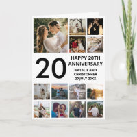 20e anniversaire 13 photo Collage noir et blanc