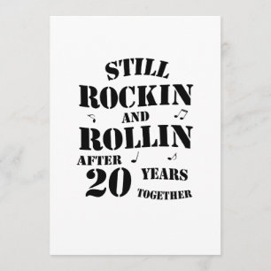 Carte 20e anniversaire - Cadeau Couples de 20 ans