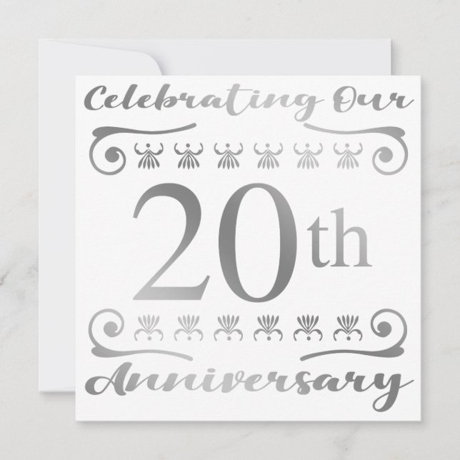 Carte 20e anniversaire de mariage (Devant)
