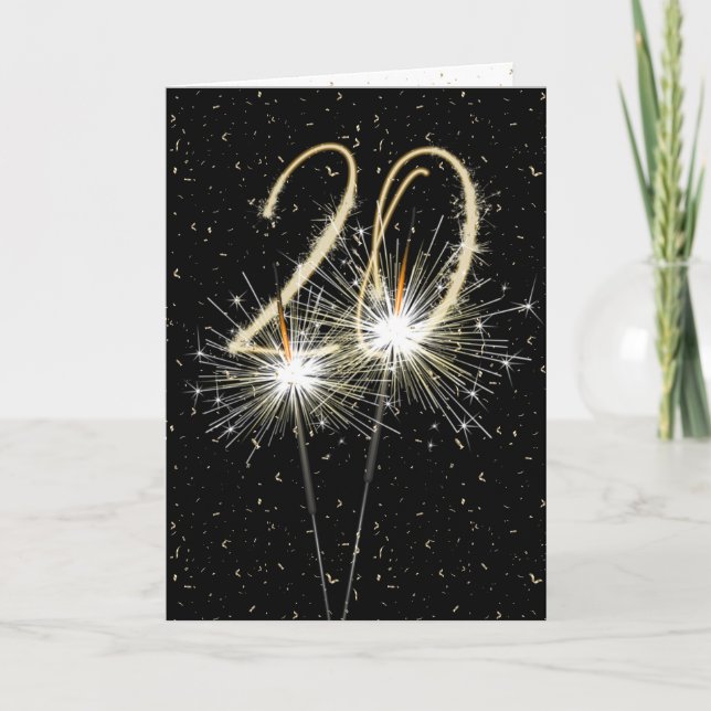 Carte 20e anniversaire du mariage (Devant)