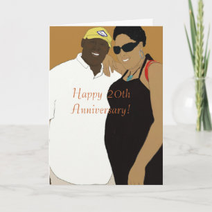 Carte 20e anniversaire du mariage