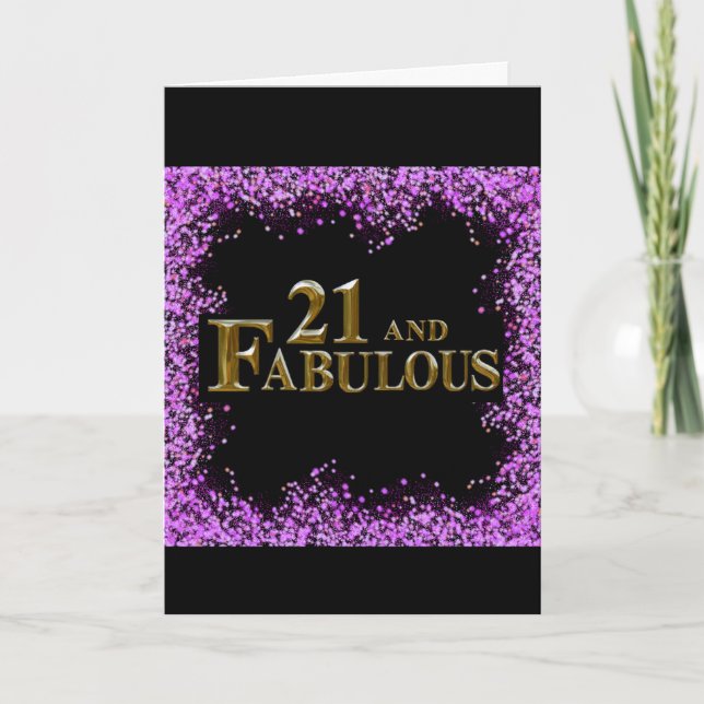Carte 21 e anniversaire (Devant)