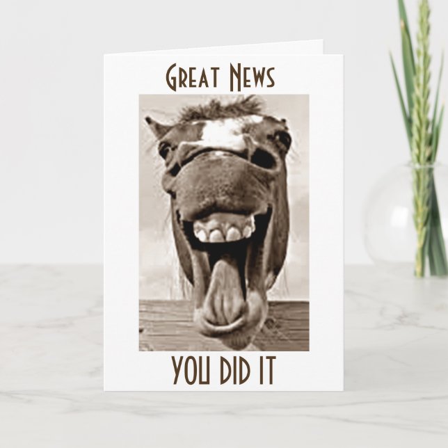 CARTE *21* ENTENDU LA BONNE NOUVELLE DIT SILLY DONKEY (Devant)