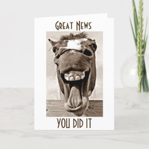 CARTE *21* ENTENDU LA BONNE NOUVELLE DIT SILLY DONKEY
