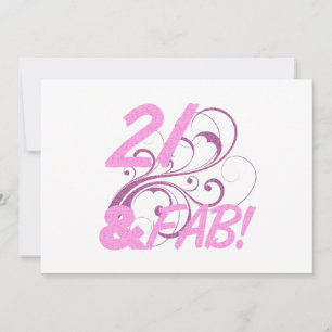 Carte 21 Et Fabuleux anniversaire