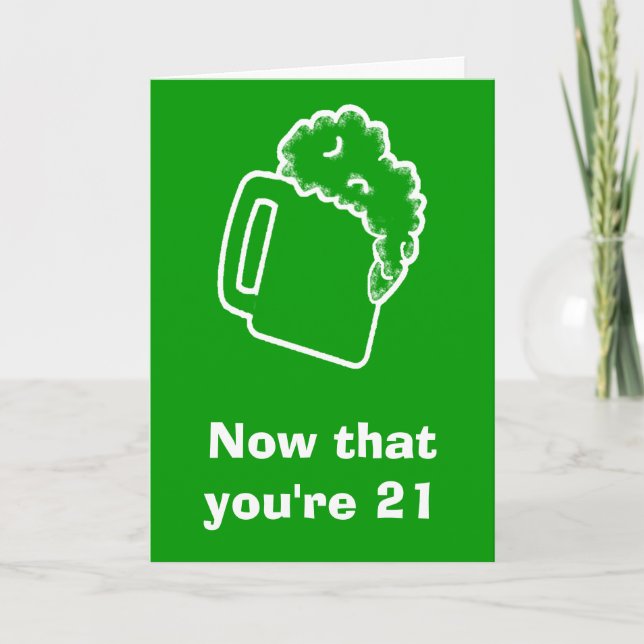 Carte 21e anniversaire (Devant)
