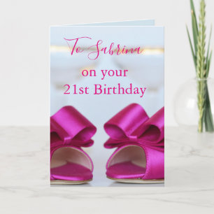 Carte 21e Anniversaire Cute Heels