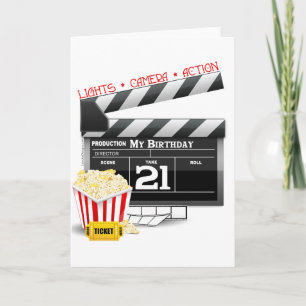 Carte 21e anniversaire de la fête du cinéma