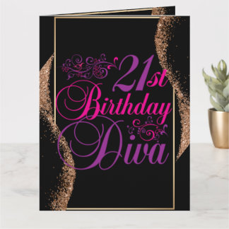 Carte 21e anniversaire Diva