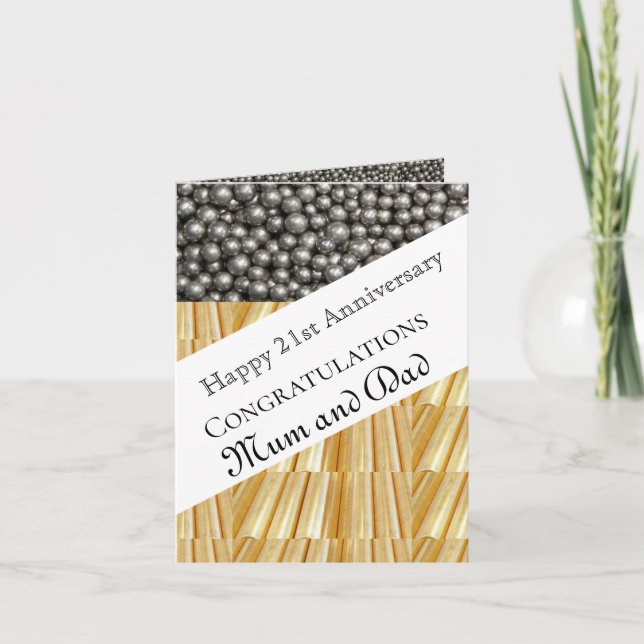 Carte 21e anniversaire du Mariage (Devant)