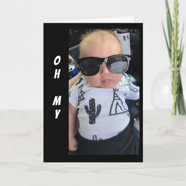 Carte **21e** ANNIVERSAIRE** HUMOUR DE LA COOL BÉBÉ CART (Devant)