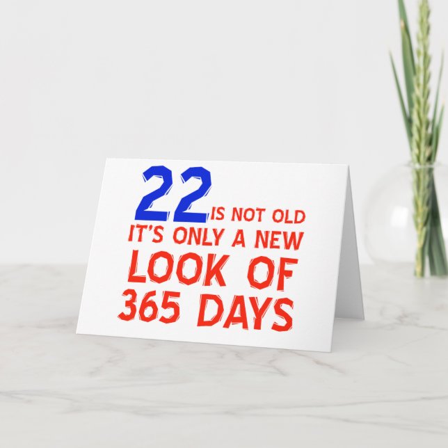 Carte 22 ans Anniversaires (Devant)