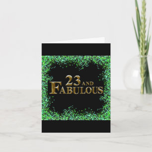 Carte 23e anniversaire
