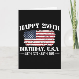 Carte 250 Ans 1776 2026 250e Anniversaire 4 Juillet Ame