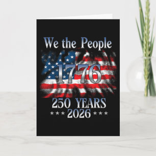 Carte 250 Ans 1776-2026 250e Anniversaire Drapeau États-