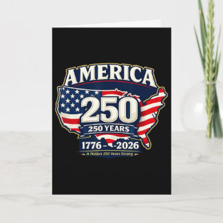 Carte 250 Ans d'Amérique Anniversaire 250e Anniversaire 