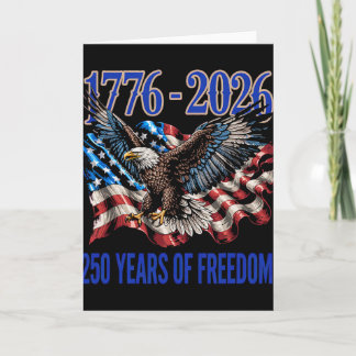 Carte 250 Ans d'Amérique Anniversaire 250e Indépendance