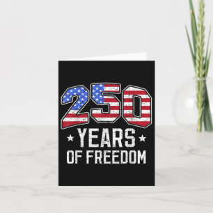 Carte 250 Ans De Liberté 250E Anniversaire Amérique Drap