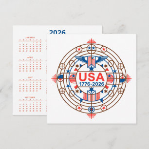 Carte 250e anniversaire de Calendar America