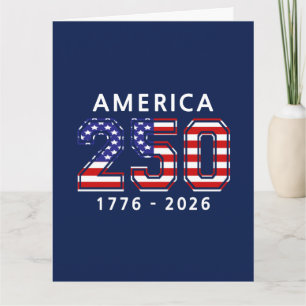 Carte 250e anniversaire des États-Unis