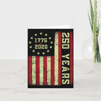 Carte 250e anniversaire USA 250e drapeau américain patri