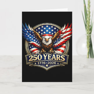 Carte 250e anniversaire Usa Aigle patriotique 250 ans 4t