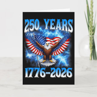 Carte 250e anniversaire Usa Patriotique 250 ans 4 juille