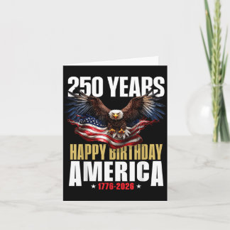 Carte 250e anniversaire USA Patriotique 4 juillet 2026
