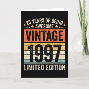 Carte 25 Ans D'Être Vintage 1997