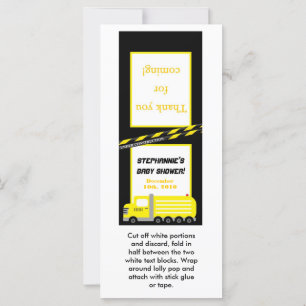 Carte 25 Lollipop Construction de topper