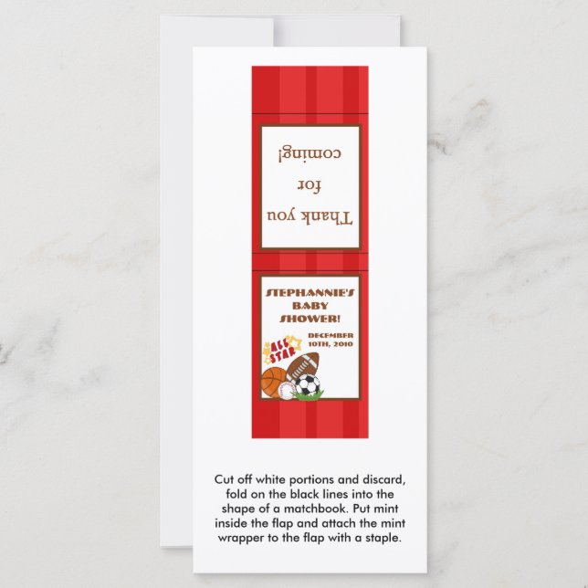 Carte 25 Matchbooks À Monnaie Toutes Étoiles Rouge (Devant)