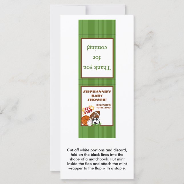 Carte 25 Matchbooks Mint All Star Green (Devant)