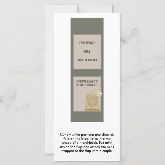 Carte 25 Mint Matchbooks ARMY ACU Camoflauge numérique (Devant)