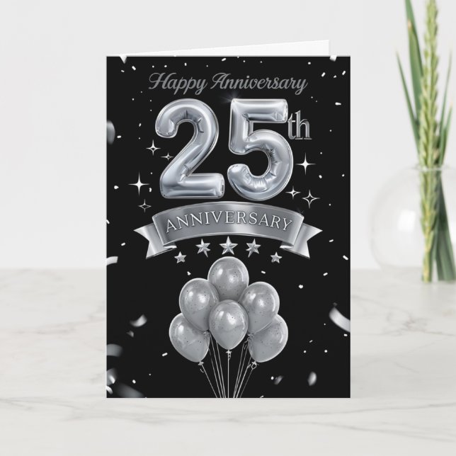 Carte 25e anniversaire du Mariage (Devant)
