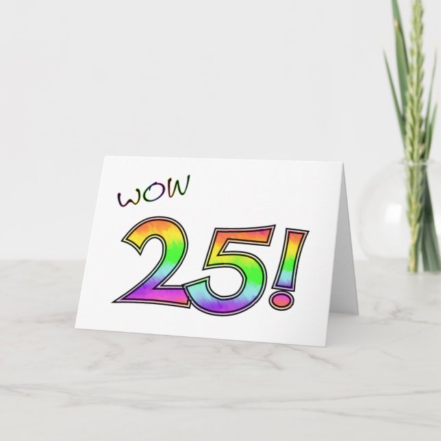 Carte 25ème ANNIVERSAIRE de wow (Devant)