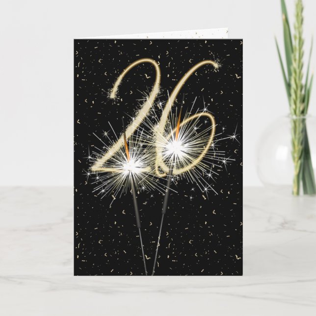 Carte 26e anniversaire du mariage (Devant)