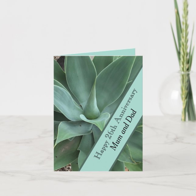 Carte 26e anniversaire du Mariage Jade (Devant)