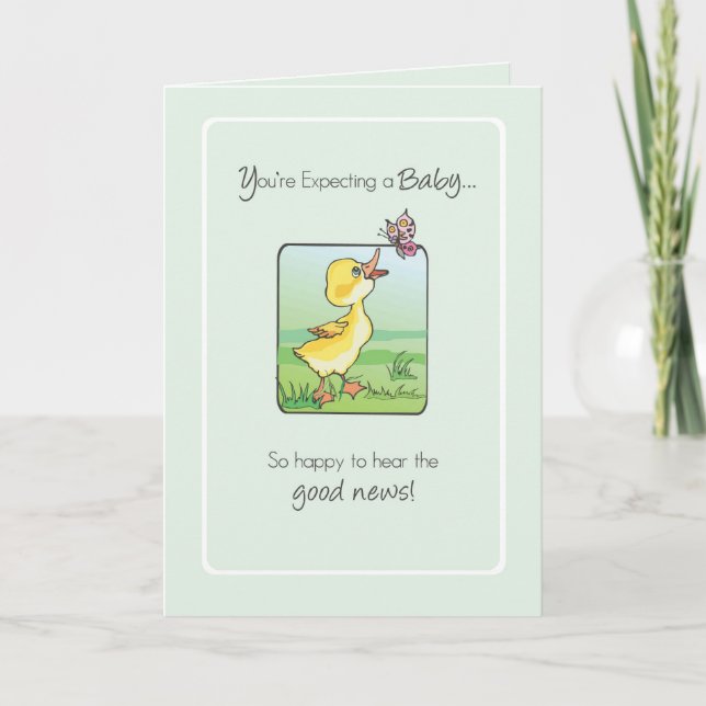Carte 2783 Beurre de canard Bonne nouvelle Attente bébé (Devant)