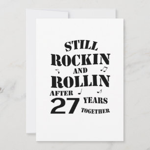 Carte 27e anniversaire - 27 ans Couples