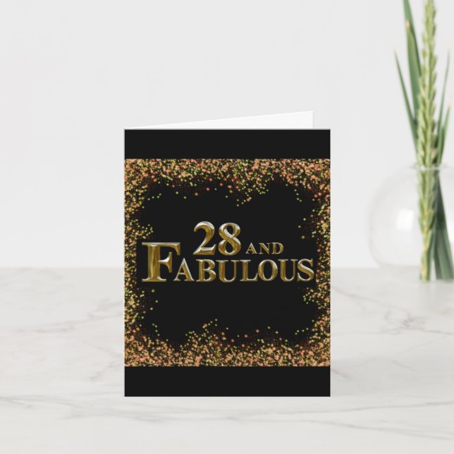 Carte 28e anniversaire  (Devant)