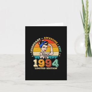 Carte 29 ans 1994 Cadeau Vintage Femmes 29e anniversaire