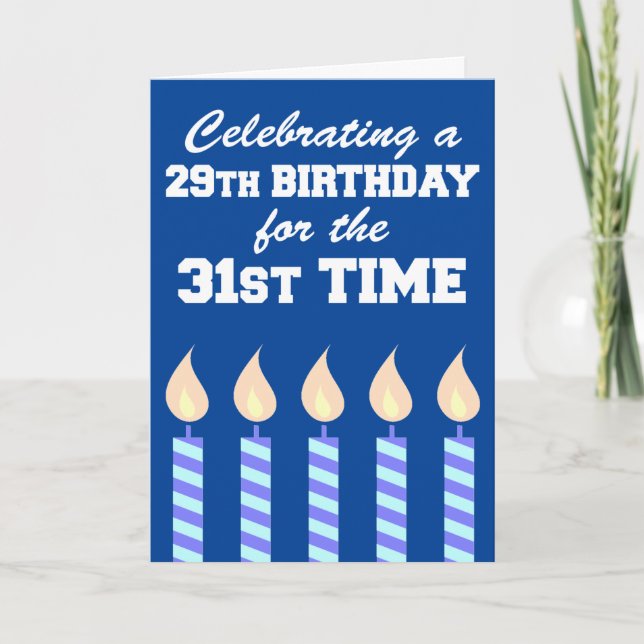 Carte 29e anniversaire 31e heure 60e (Devant)