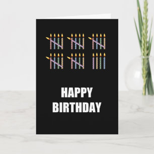 Carte 29e anniversaire avec bougies