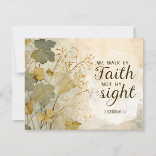 Carte 2 Corinthiens 5:7 Nous marchons par la foi Bible C