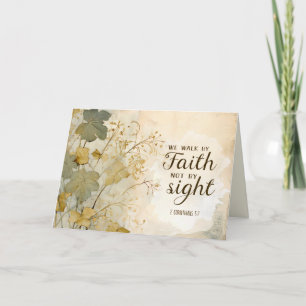 Carte 2 Corinthiens 5:7 Nous marchons par la foi Bible V