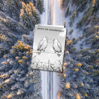 2 faucons sur la clôture post coloriage anniversai