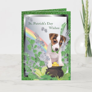 Carte 2. Jack Russell Numéro un santé bonheur de chance